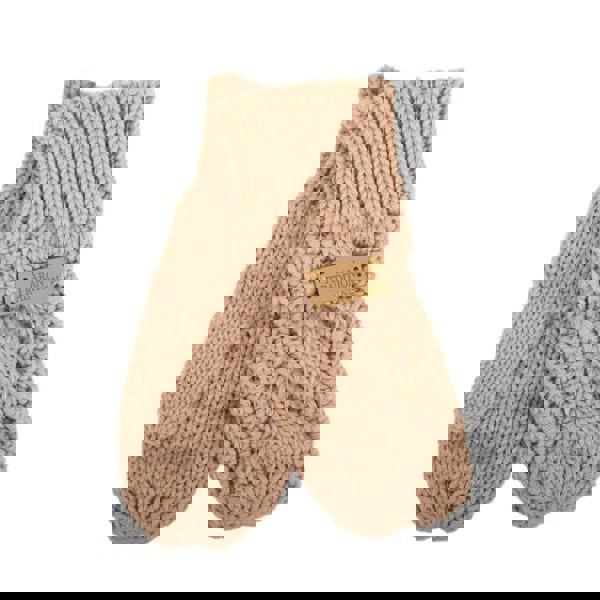 Aran Cable Knit Mittens Stay Cozy & Chic with Aran Cable Knit Mittens | Diamond Cable Design