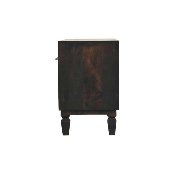 Artisan Furniture Solid Wood Cadiz Carved Shoe Storage Bench