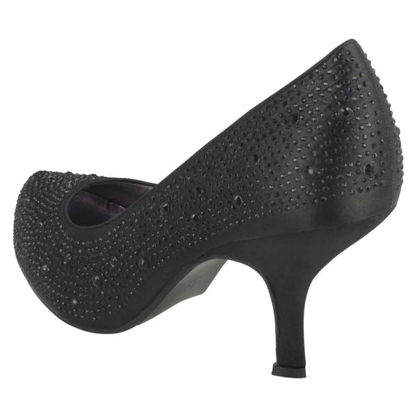 Anne Michelle Ladies Anne Michelle Satin Beaded Court Shoes