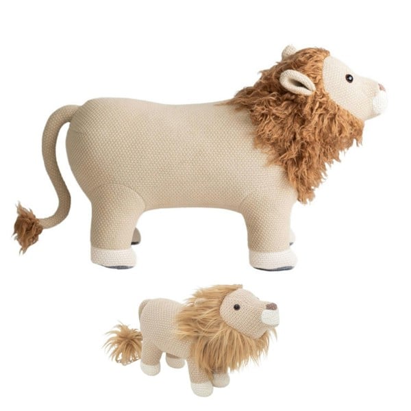 CROCHETTS Set of 2 cotton lion plush toys (Large + Mini) PLTR13LTM131