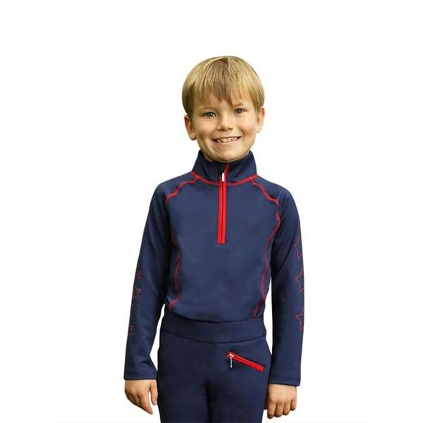 HyFASHION Childrens/Kids Stella Top - Navy/Red - 