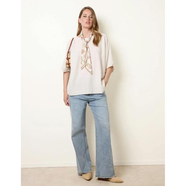 Blue Vanilla Scarf Viscose Top