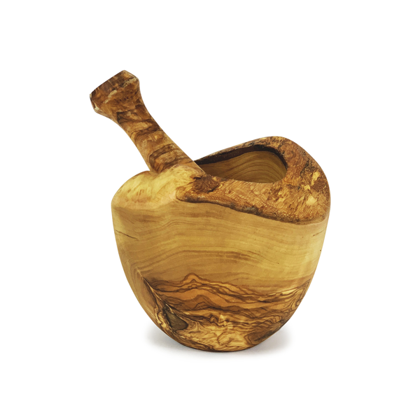 Verano Spanish Ceramics Olive Wood - Rustic Pestle & Mortar