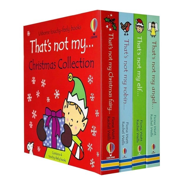 Touchy-Feely Thats not My Christmas 4 Book Set (Christmas Fairy, Robin, Elf & Angel)