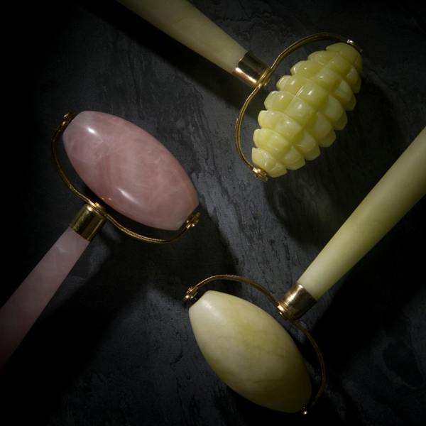 White Lotus Beauty Intensive Jade Roller - Natural Chemical Free Crystal in a Signature Silk Lined Box