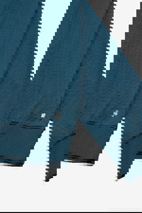 ENORSIA Textured Pattern High Neck Sweatshirt