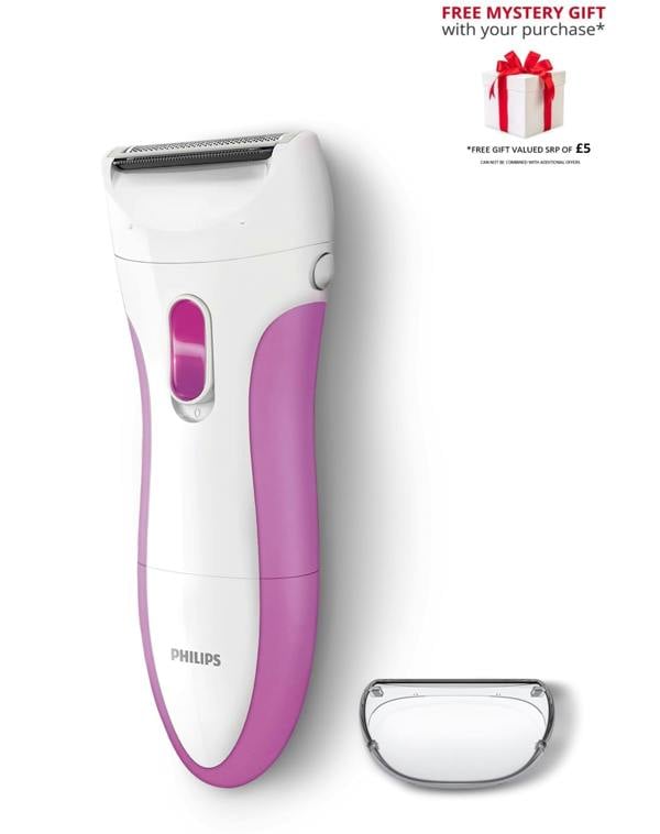 Philips HP6341 SatinShave Essential Wet and Dry Electric Shaver - Free Gift RRP £5