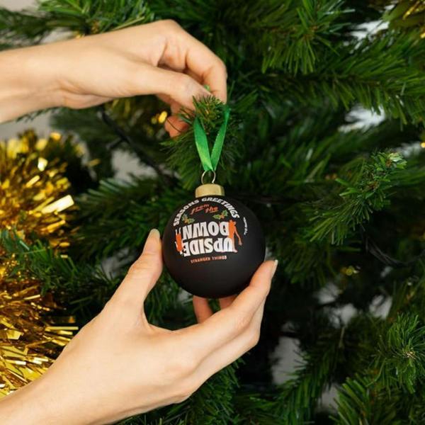Grupo Eric Stranger Things Set of 4 Christmas Baubles Multi