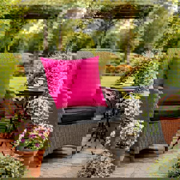 Scatter Cushions Polyester 45cm x 45cm (18"x18") – Outdoor Garden Sofa Cushions | UK Made HOT PINK The Garden Furniture Shop