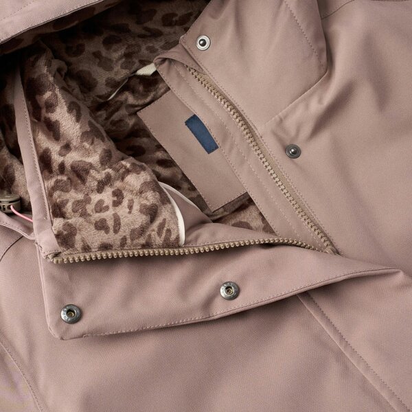Regatta Womens/Ladies Ramona Leopard Print Insulated Waterproof Jacket - Mocha