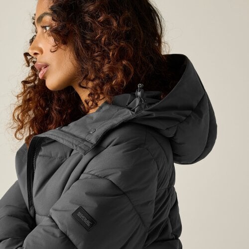 Regatta Womens/Ladies Eloria Long Length Padded Jacket - Iron
