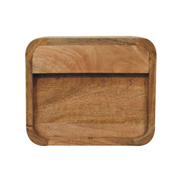 Artisan Furniture Mini Curve Oak-ish Floating Bedside