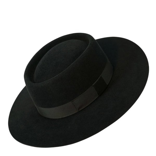 Gamble & Gunn Van Cleef Wide Brim Pork Pie Hat