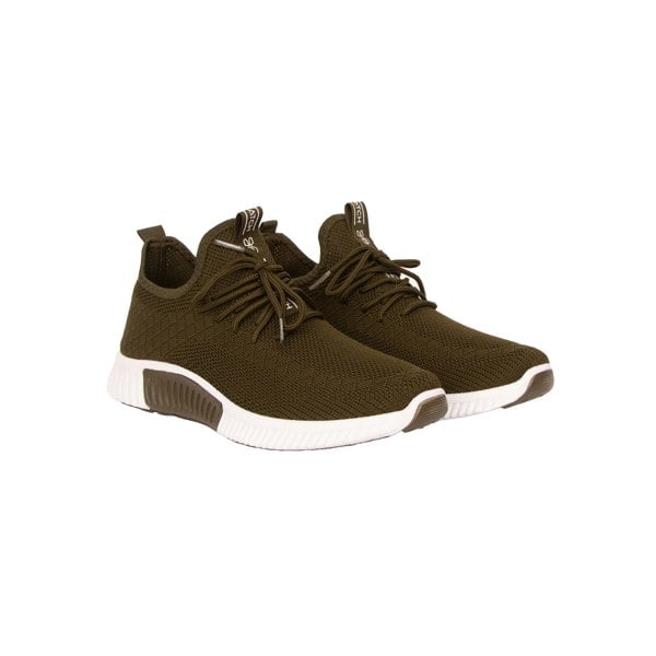 Crosshatch Mens Rideout Trainers - Olive