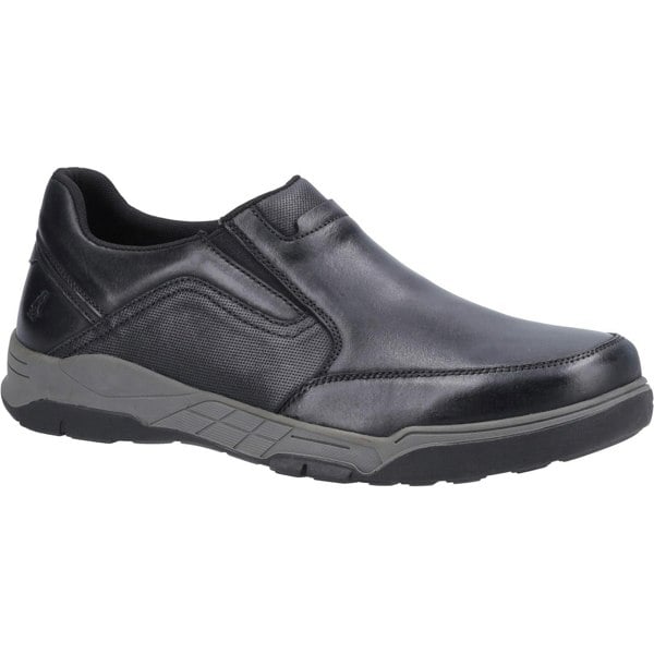 Hush Puppies Mens Fletcher Leather Shoes - Black