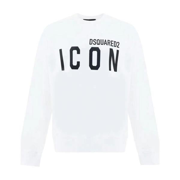 DSquared2 Unisex Adult Cool Icon Logo Sweatshirt - White/Black