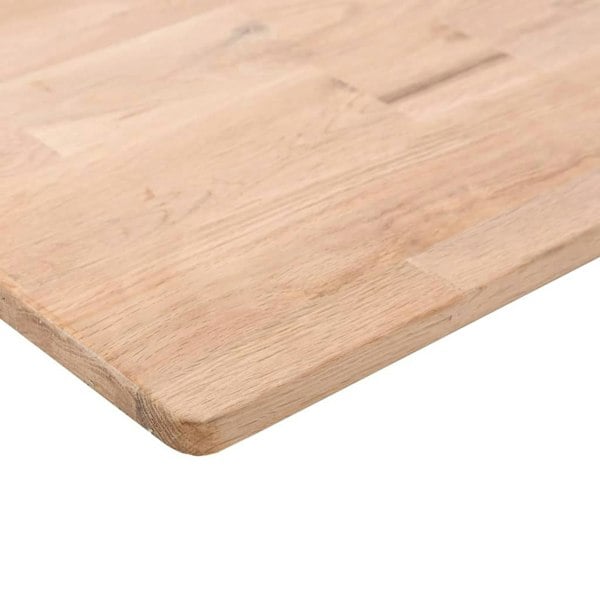 Berkfield Shelf Board 100x20x1.5 cm Untreated Solid Wood Oak