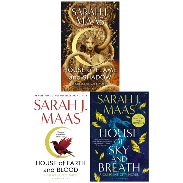 Bloomsbury Publishing NEW Crescent City Series 3 Books Collection Set by Sarah J Maas