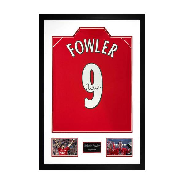 Robbie Fowler Signed Liverpool Shirt Premium Frame