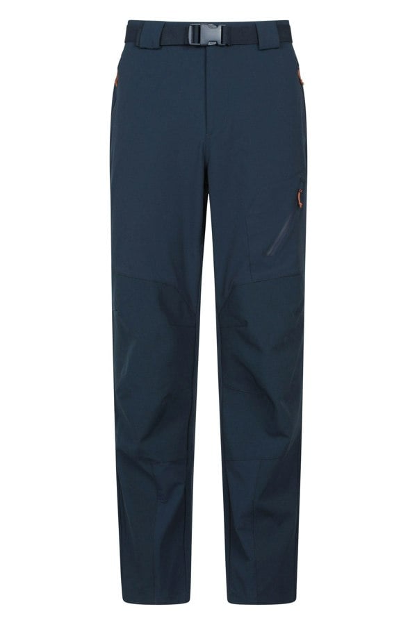 Mountain Warehouse Mens Forest Water Resistant Hiking Trousers - Dark Blue