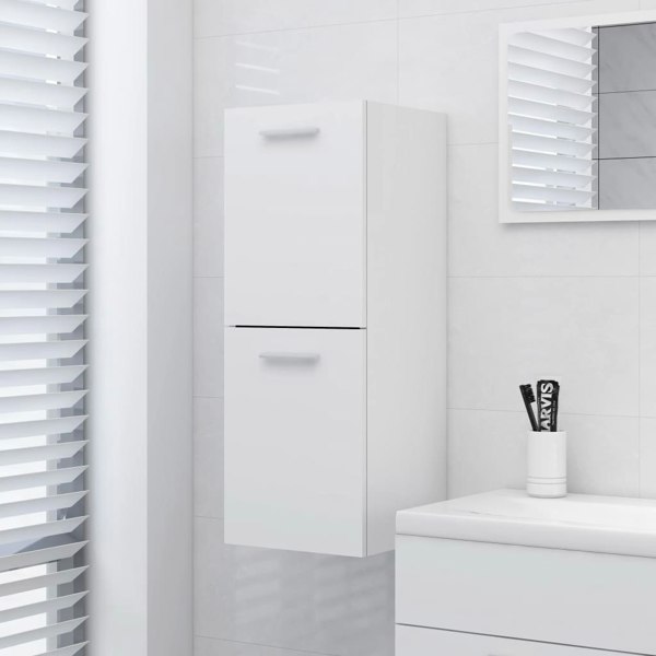 Berkfield Bathroom Cabinet White 30x30x80 cm Engineered Wood