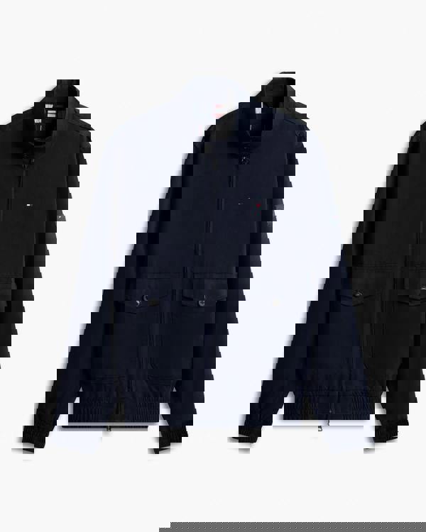 Tommy Hilfiger Cotton Mens Harrington Jacket - Desert Sky