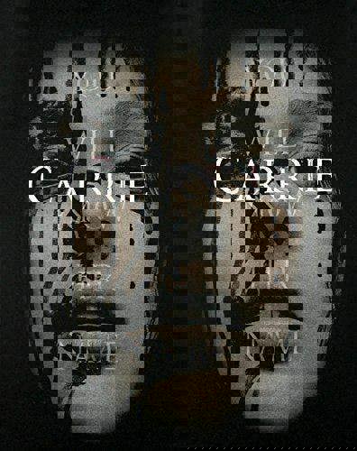 Carrie Womens Black Character Short Sleeved T-Shirt