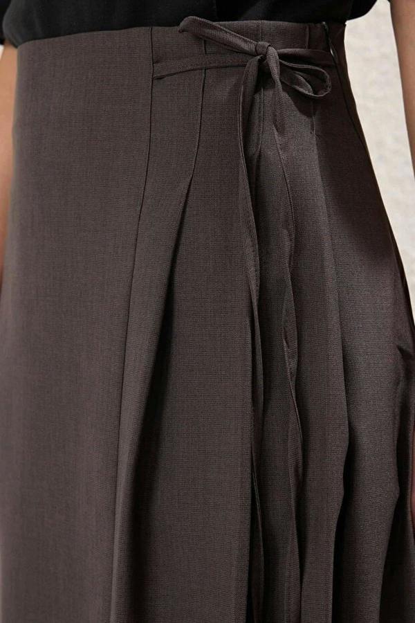 WOVCOR A-line Unlined Woven Maxi Skirt