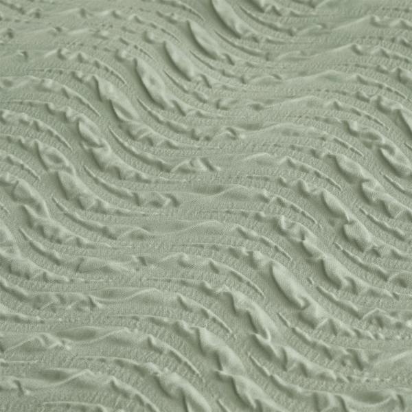 Heatset Wave Mint Green Duvet Cover Set