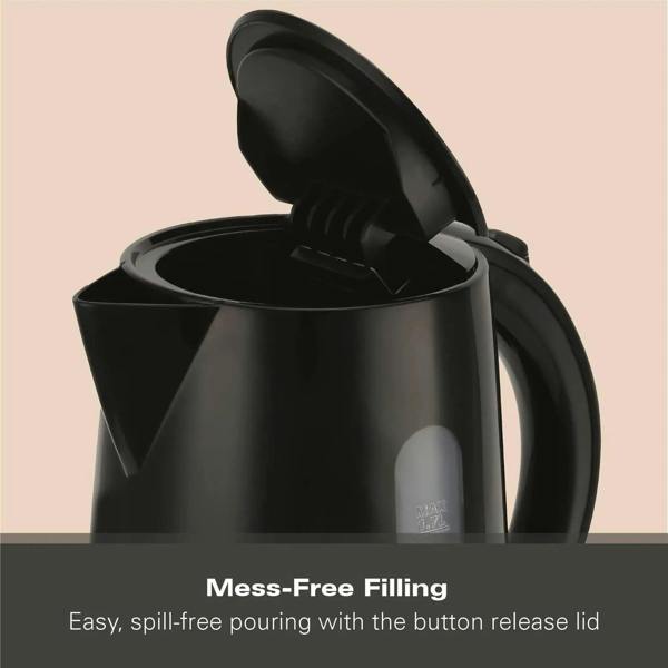 Hamilton Beach Essentials 1.7L Rapid Boil Kettle - Black - Hamilton Beach UK