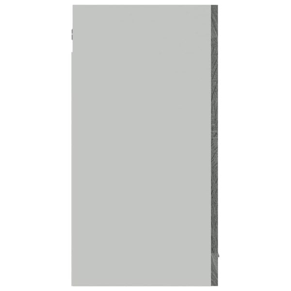Berkfield Hanging Glass Cabinet Grey Sonoma 80x31x60 cm Engineered Wood