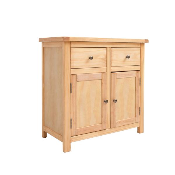 Cabinet Bits Lugo Waxed 2 Drawer 2 Door Sideboard Brass Knob