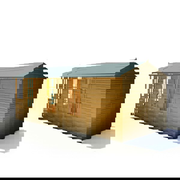 Shire Delamora 8x18 summerhouse with verandah - Best Shed