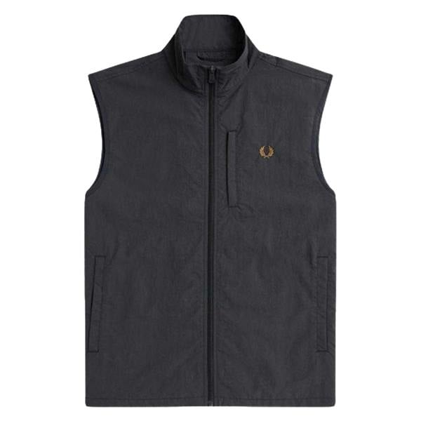 Fred Perry Mens Anchor Gilet - Grey - 