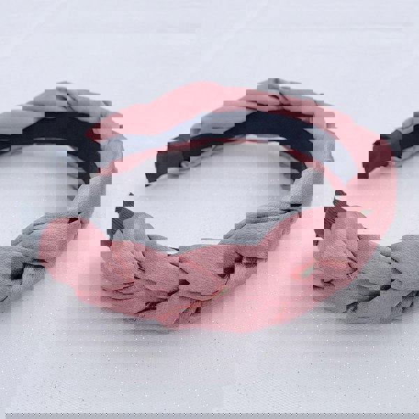 pink headband braided alice band