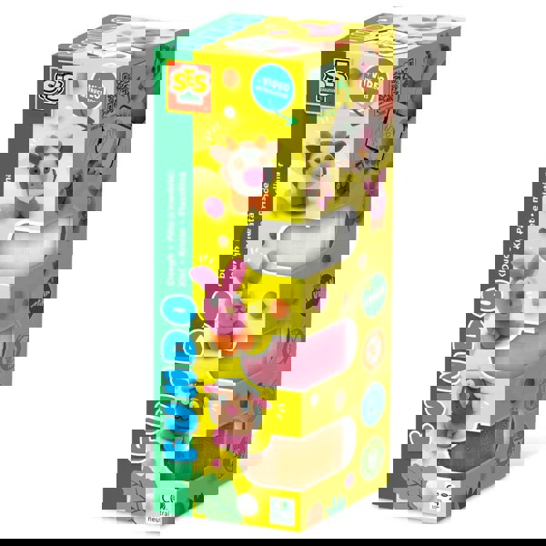 SES Creative FunDo dough - Farm animals (3x90gr-1x40gr)