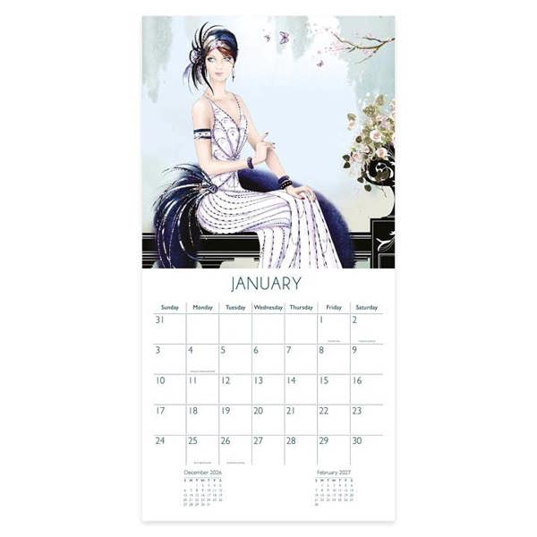 Claire Coxon Art Deco Calendar 2027, Wall Calendars, Month To View, Art, Gift