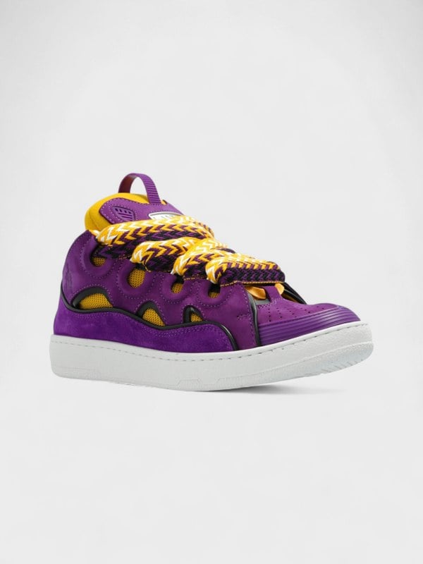 Lanvin Curb Sneakers Purple Yellow