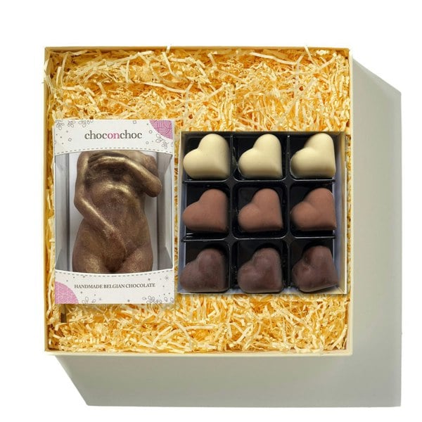 CHOC ON CHOC Chocolate Lady Body & Assorted Hearts