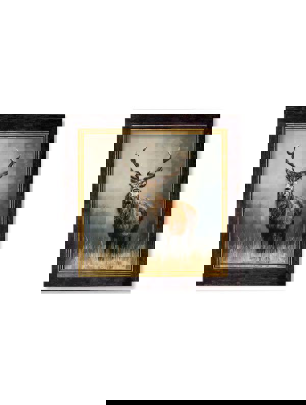 Exceptional Art Highland Stag - Oxford square frame