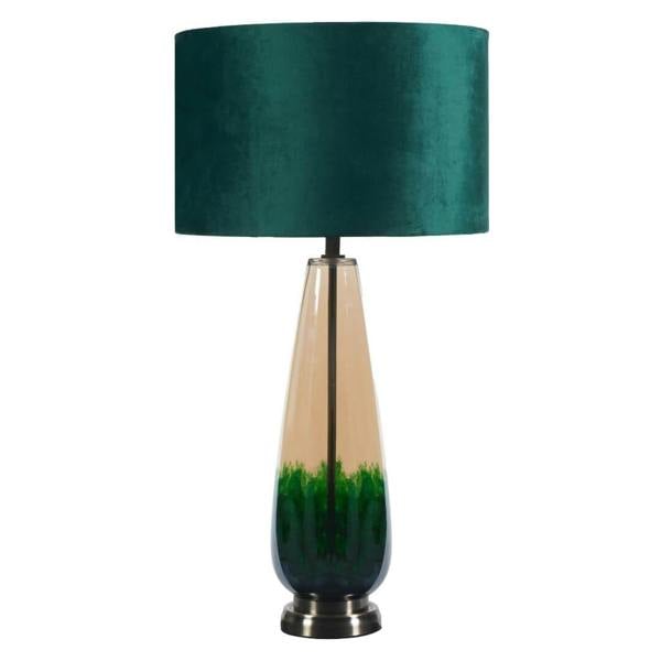 Pagazzi Lighting Elena Green Glass Table Lamp