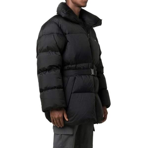 Off-White Tuc Detail Puffer Black Down Jacket S