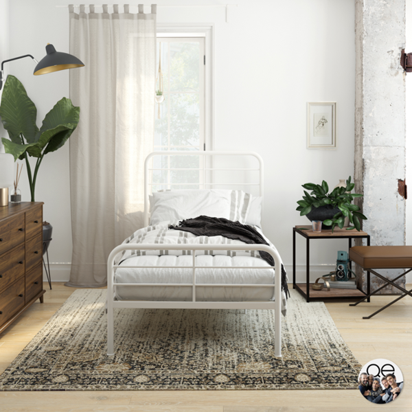 Dorel Home Millie Metal Bed White - Single
