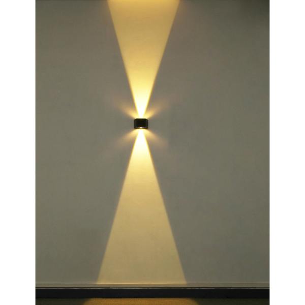 ENER-J Solar Powered Adjustable Beam Angle Up Down Wall Light, Wireless, No Mains Power Needed, 1300mAh