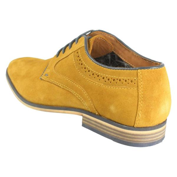 Front Mens Front Suede Leather Lace Up Smart Shoes Carter FR740