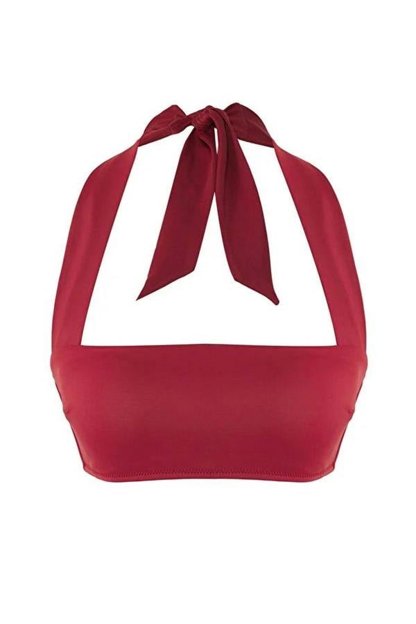 WOVCOR Strapless Covered Bikini Top