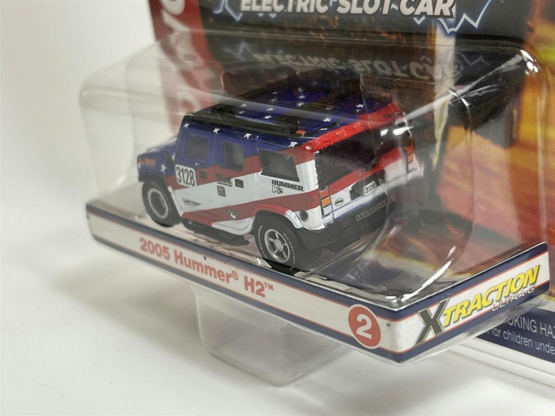 Auto World Slot Cars 2005 Hummer H2 #3128 HO Scale Slot Car X Traction Rally Auto World SC380-2