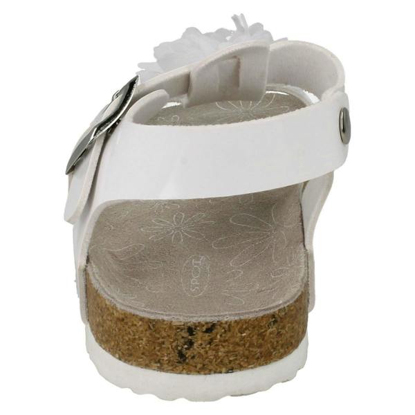 Spot On Girls Spot On Flower Trim Sandals