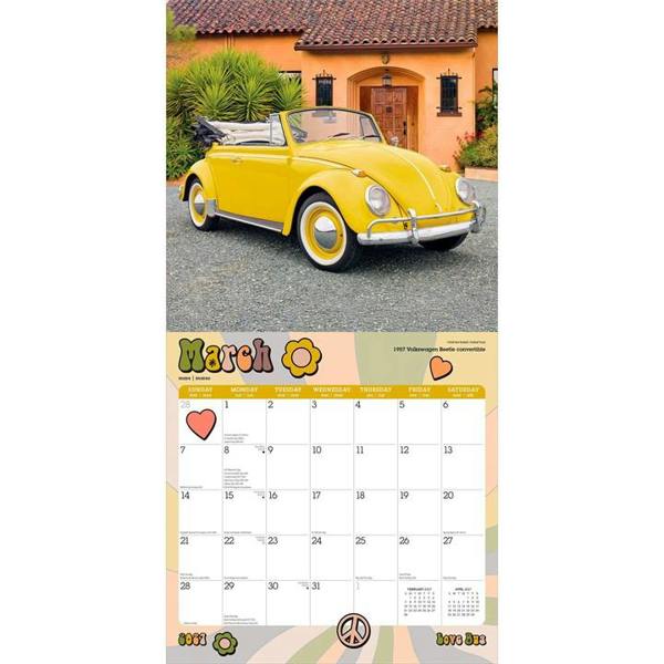 Love Bug, VW Beetle Calendar 2027, Wall Calendars, Month To View, Transport, Gift