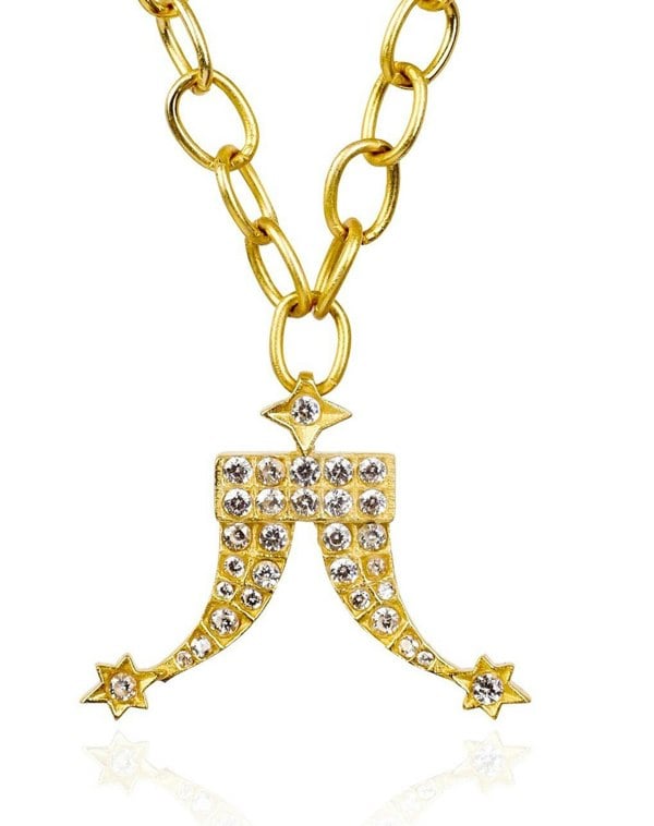 Tiger Tooth CZ Pendant Necklace - Lila Rasa